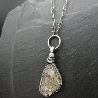 Gemstone Pendant, Natural Gemstone Pendant, Silver..
