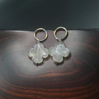 Summery Agate Flowers Lightweight Simple Silver..